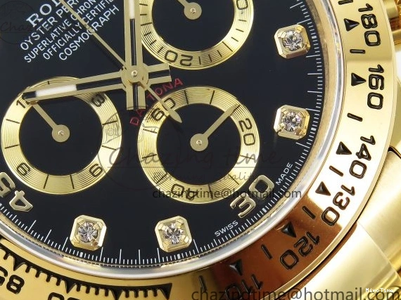 MiroTime 0323 Daytona 116508 QF 1:1 Best Edition Black Diamonds Dial on YG Bracelet SH4130 V3 (Gain Weight) Popular 1719